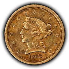 1843 2.50 liberty for sale  Pittsburgh