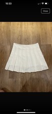 White skort size for sale  WEYMOUTH