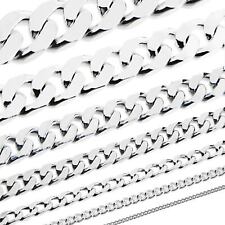 echt 925 Sterling Silber Kette PANZERKETTE Königskette Collier Halskette MASSIV comprar usado  Enviando para Brazil