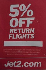 Jet2 voucher return for sale  COLCHESTER