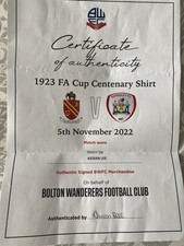 Bolton wanderers match for sale  PRESTON