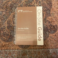 Iet site guide for sale  WORKINGTON