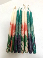 Velas cônicas decorativas redemoinho mergulhado cores verde rosa azul-petróleo roxo branco (8) comprar usado  Enviando para Brazil