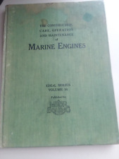 Vintage 1945 Construction Care Operation and Maintenance of Marine Engines #14 segunda mano  Embacar hacia Mexico