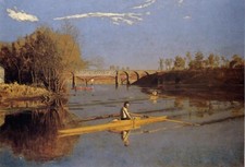 Pintura a óleo arte Max-Schmitt-in-a-Single-Scull-1871-Thomas-Eakins-Oil-Pain comprar usado  Enviando para Brazil