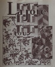Advertising 1930 wallpaper d'occasion  Expédié en Belgium