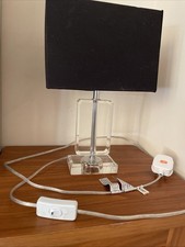 Table lamp black for sale  EVESHAM
