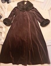 Brown real velvet for sale  EASTBOURNE