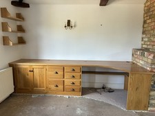 Oak fitted office for sale  BEDFORD