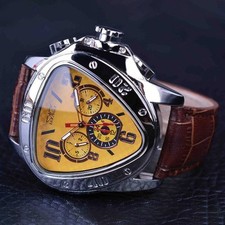 JARAGAR Dreieck Mode Herren Sportuhr Automatik Mechanische Armbanduhren comprar usado  Enviando para Brazil