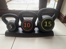 Kettlebells set 5lbs for sale  HUDDERSFIELD