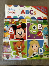Disney Characters Baby ABCs First Look and Find Book Padded Board Book 12x10", usado comprar usado  Enviando para Brazil