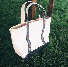 Bolsa de lona náutica L.L.Bean Signal Flag Main Isle Boat and Tote LL NOVA comprar usado  Enviando para Brazil