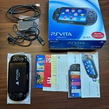 Sony PlayStation PS Vita PCH-1100 AA01 Preto Cristal 3G / Wi-Fi Na Caixa Exc Japão comprar usado  Enviando para Brazil