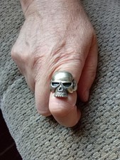 Sterling silver skull for sale  PRESTON