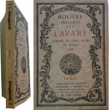 Avare 1923 molière d'occasion  Nogent-le-Roi
