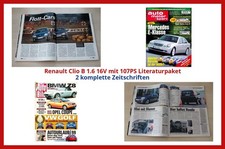 Renault Clio B 1.6 16V mit 107PS Literaturpaket - 2 komplette Zeitschriften comprar usado  Enviando para Brazil