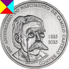 🟥 5 euro CuNi Portugal 2025 Camilo Castelo Branco comprar usado  Enviando para Brazil