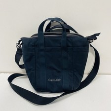 Bolsa tote pequena feminina Calvin Klein lona preta logotipo CK comprar usado  Enviando para Brazil