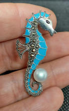 Sterling silver seahorse for sale  SWINDON