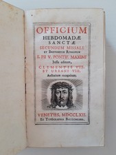 Officium hebdomadae sanctae usato  Genova