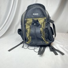 Mochila fotográfica Canon Deluxe preta verde oliva bolsa de náilon 200EG para câmeras comprar usado  Enviando para Brazil