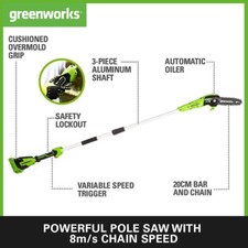 Greenworks g40psf cordless for sale  SWINDON