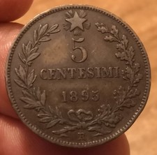 Moneta centesimi 1895 usato  Olbia