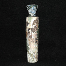 Garrafa de vidro romana antiga com pátina iridescente dourada por volta do século II dC, usado comprar usado  Enviando para Brazil