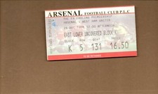 Used ticket arsenal for sale  LONDON