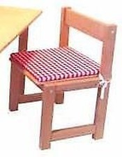 Cadeira de madeira para móveis com travesseiro T/B/altura 33,5cm/35cm/60cm nova infantil comprar usado  Enviando para Brazil