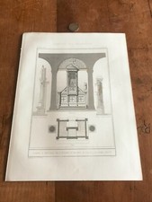 Gravure ancienne architecture d'occasion  Saint-Jean-en-Royans
