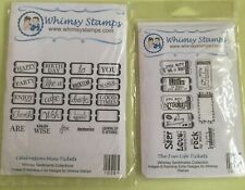 Whimsy stamps cling for sale  MIDDLESBROUGH