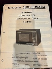 ORIGEM. FORNO DE MICROONDAS SHARP R-5600 R5600 Manual de Reparo e Serviço *ORIGINAL**, usado comprar usado  Enviando para Brazil