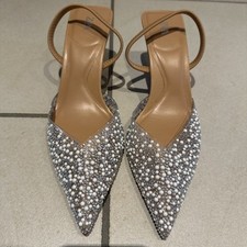 Zara nude slingpumps gebraucht kaufen  Grevenbroich