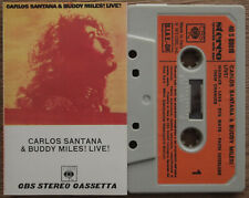 Usado, CARLOS SANTANA & BUDDY MILES - LIVE (CBS 40S69016) 1972 ITALY CASSETTE TAPE  comprar usado  Enviando para Brazil