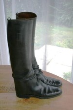 Antique black leather for sale  SHAFTESBURY