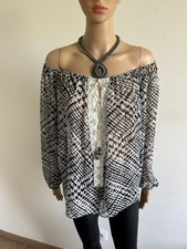 Blouse imprimée noire d'occasion  Void-Vacon