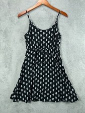 GAP Feminino XS Preto Mini Vestido Boho Paisley Babydoll Vestido Sem Mangas comprar usado  Enviando para Brazil