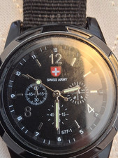 Usado, Relógio calendário Swiss Army 096.100 aço inoxidável IOB comprar usado  Enviando para Brazil