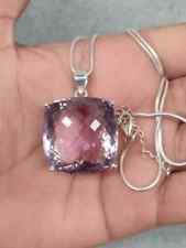 Hermoso colgante de plata de ley 925 con piedras preciosas de amatista africana MK* segunda mano  Embacar hacia Mexico