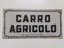 Vecchia targa insegna usato  San Costanzo