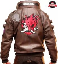 Jaqueta cosplay couro real autêntica bombardeiro videogame Ultimate Samurai CP 2077 comprar usado  Enviando para Brazil