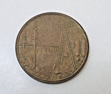 Usado, Medalha de mesa vintage Bratsk 67 usina hidrelétrica torre fortaleza Bratsk comprar usado  Enviando para Brazil