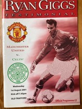 giggs testimonial for sale  WARRINGTON