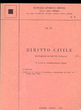 Diritto civile. istituzioni usato  Vejano
