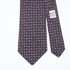 Cravate soie marron d'occasion Cravate soie marron d'occasion  Expédié en France