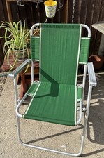 Vintage deck chair for sale  MALTON