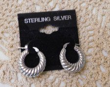 Sterling silver ribbed for sale  Meriden