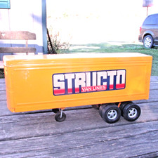 Semi reboque de transporte de brinquedos Ertl Structo Van Lines aço prensado menos trator comprar usado  Enviando para Brazil
